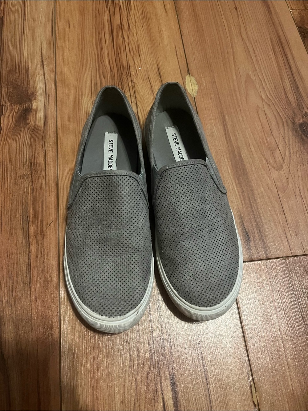Steve Madden Women's Gray Slip-On Sneakers